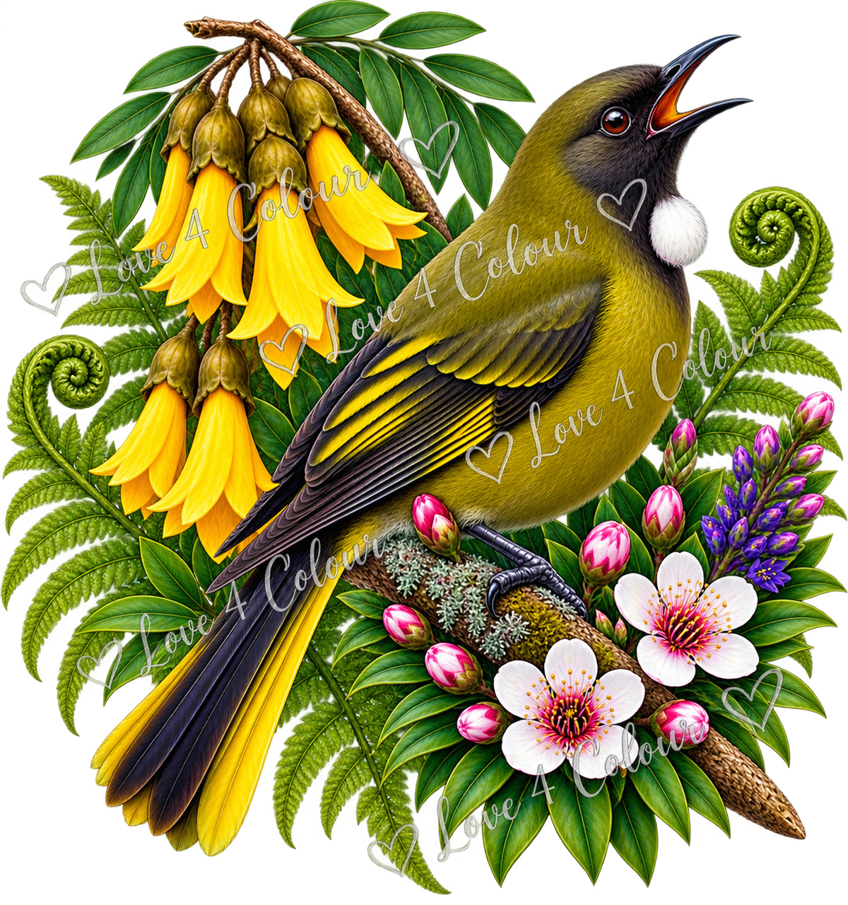 NZ Native Bird PNG Bundle – 6 Transparent Digital Designs for Cricut & Sublimation | NZ Art
