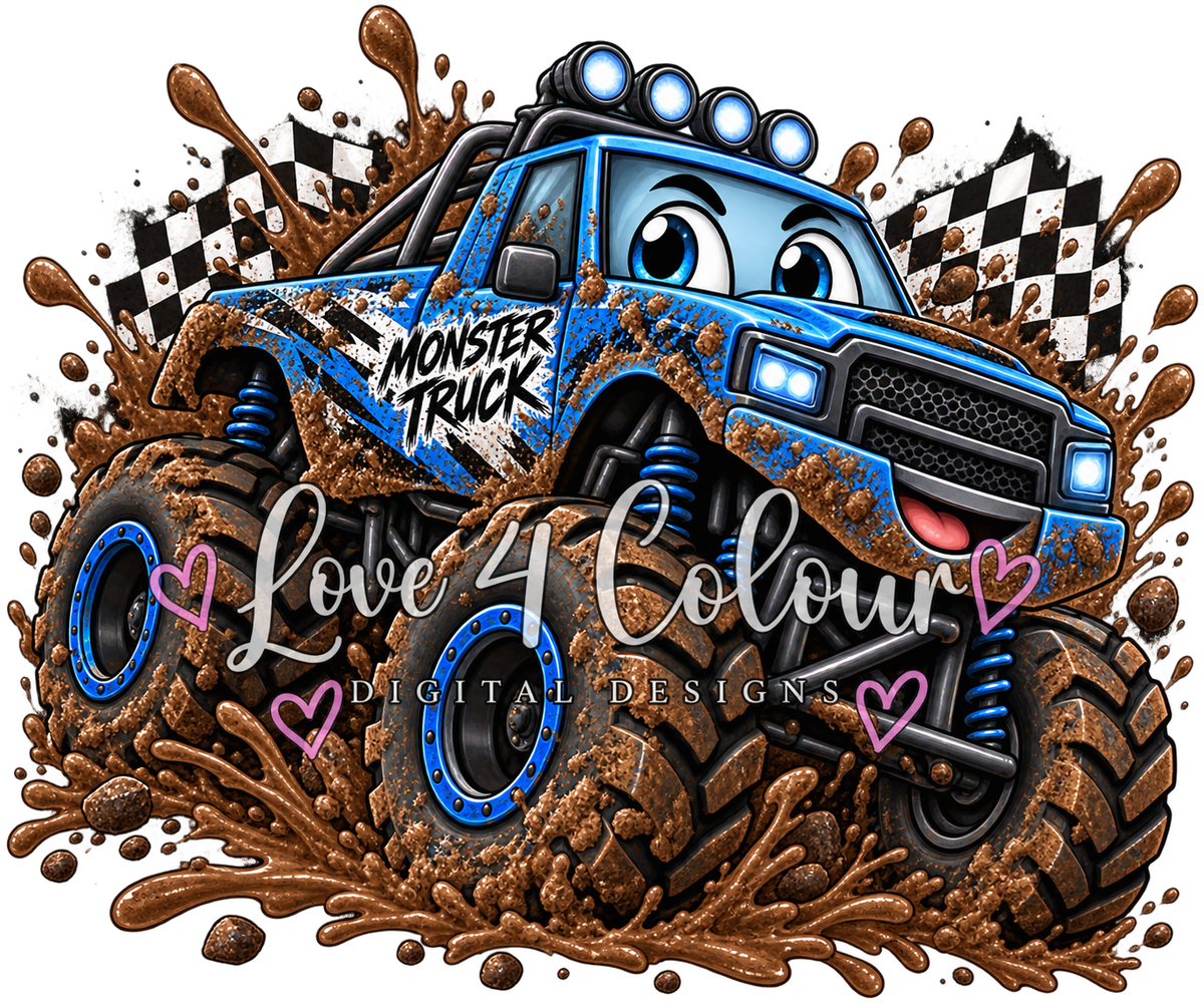 Muddy Machines PNG Bundle – 5 Kids Construction & Tractor Digital Designs for Cricut & Sublimation